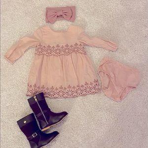 12-18 months baby gap pink dress.